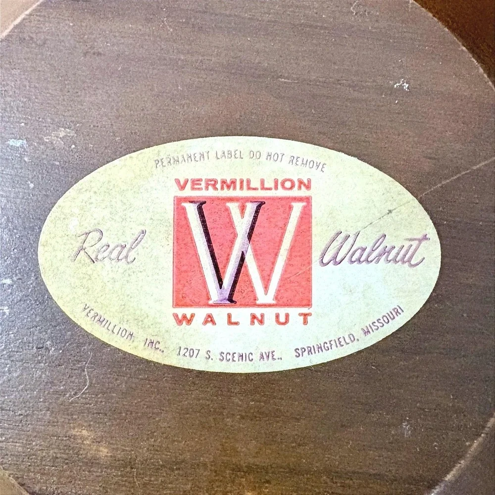 Vintage Vermillion Real Walnut Wood Bowls Set of 3 Mid Century Modern MCM‎ Brown